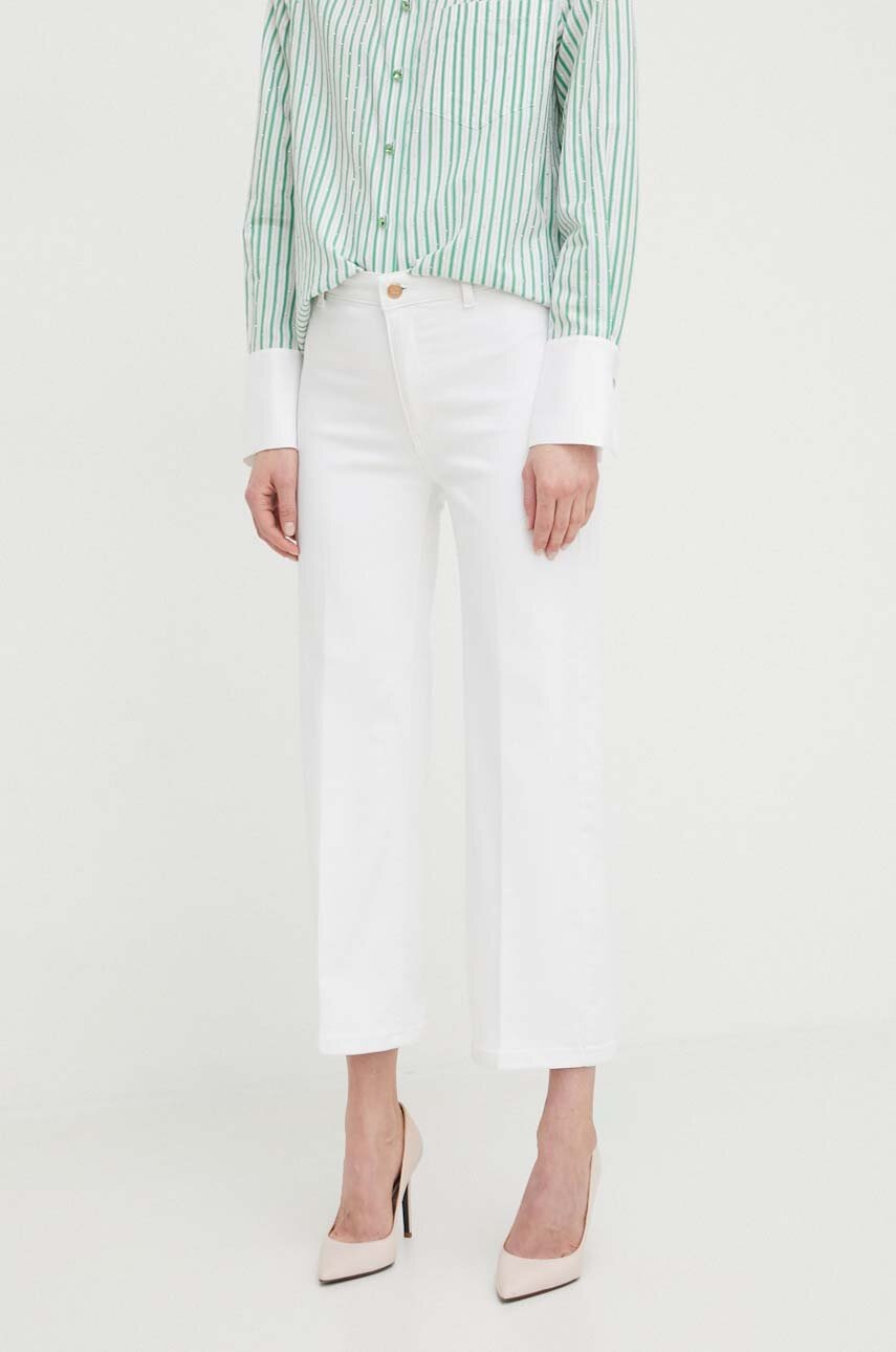 

Дънки Silvian Heach в с висока талия, Бял