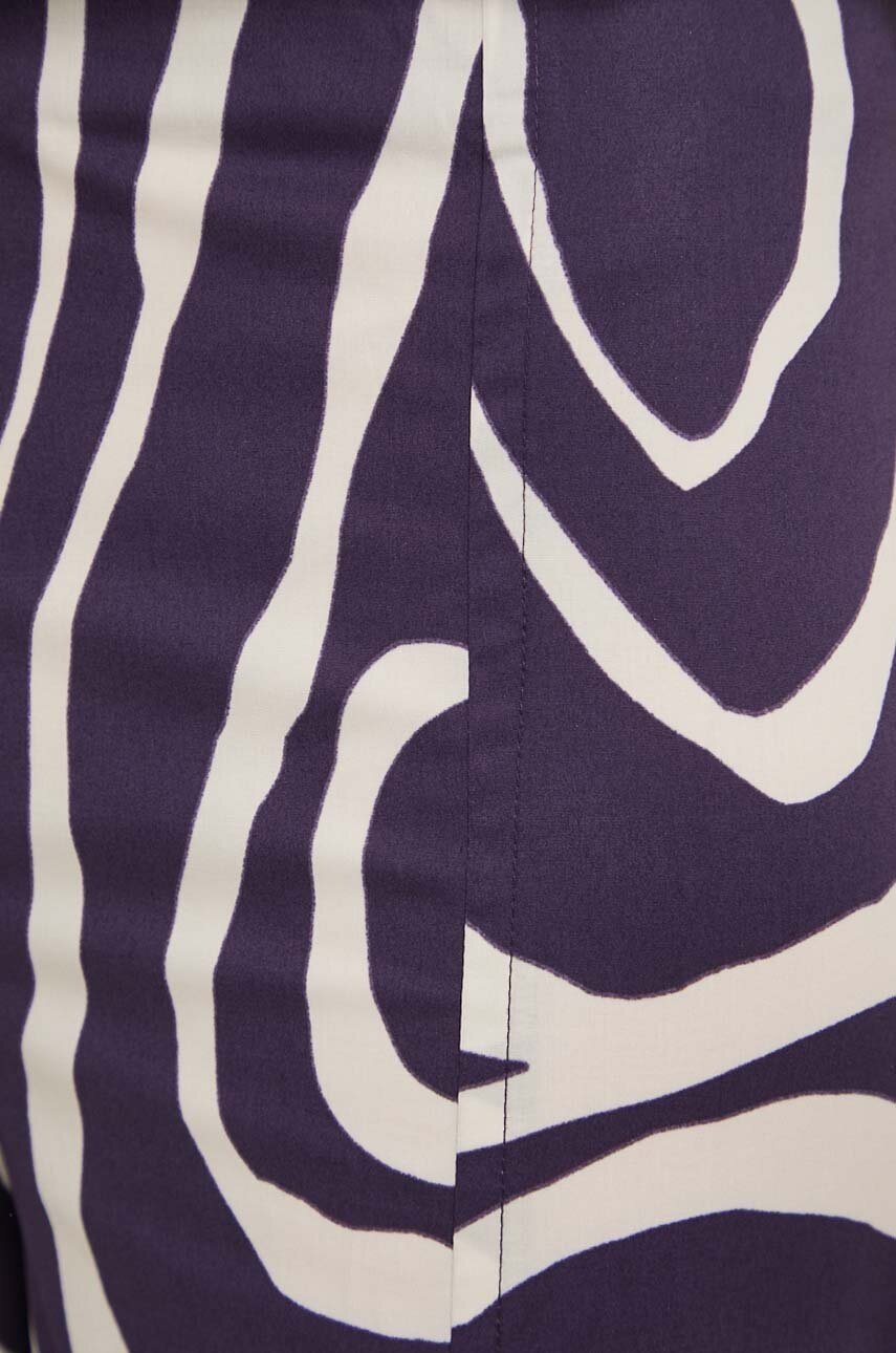 Παντελόνι Liviana Conti χρώμα: μοβ φωτογραφία