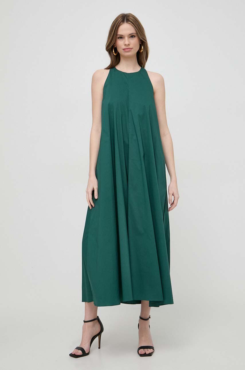 Liviana Conti rochie culoarea verde, maxi, evazați L4SK89