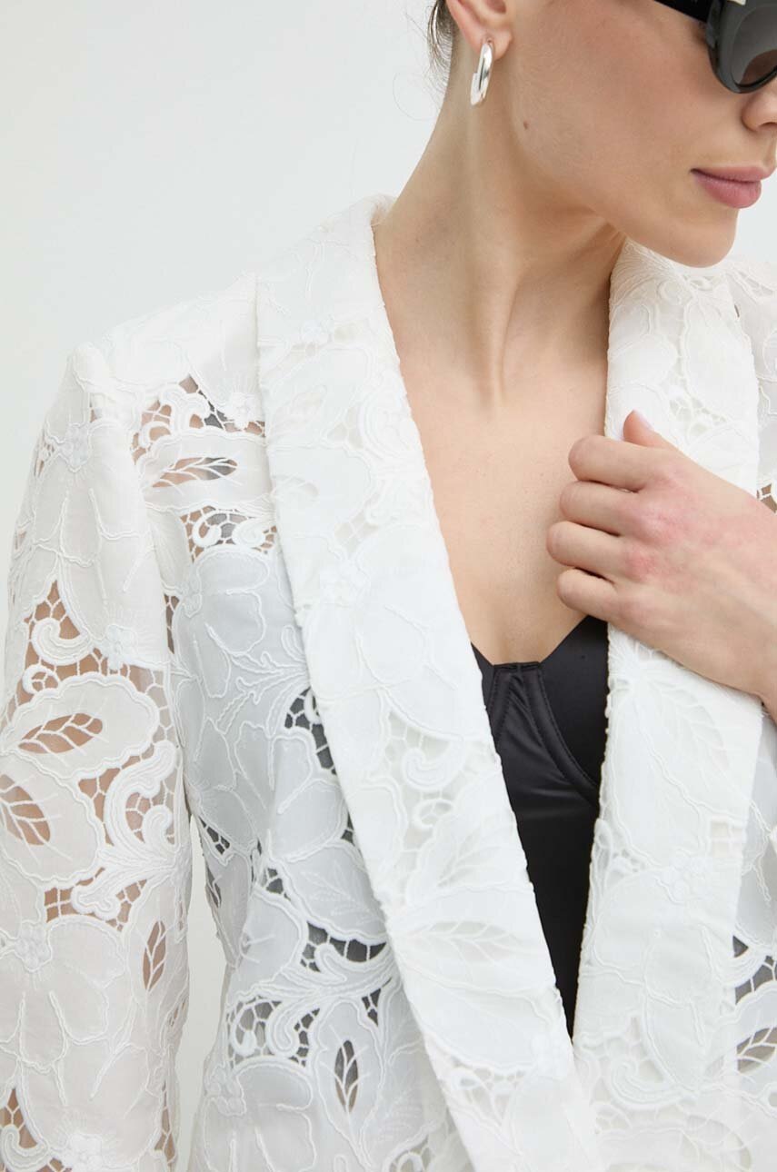 Σακάκι Nissa χρώμα: άσπρο, S14854 φωτογραφία