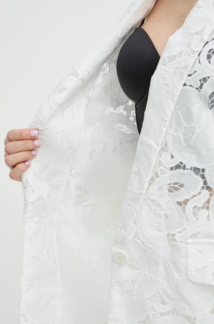 Σακάκι Nissa χρώμα: άσπρο, S14854 φωτογραφία