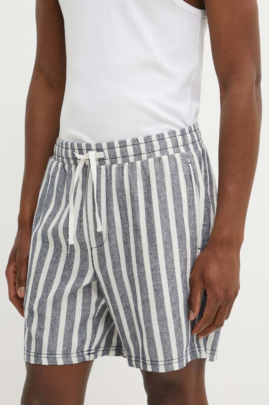 Solid pantaloni scurti din in Solid pantaloni scurti din in