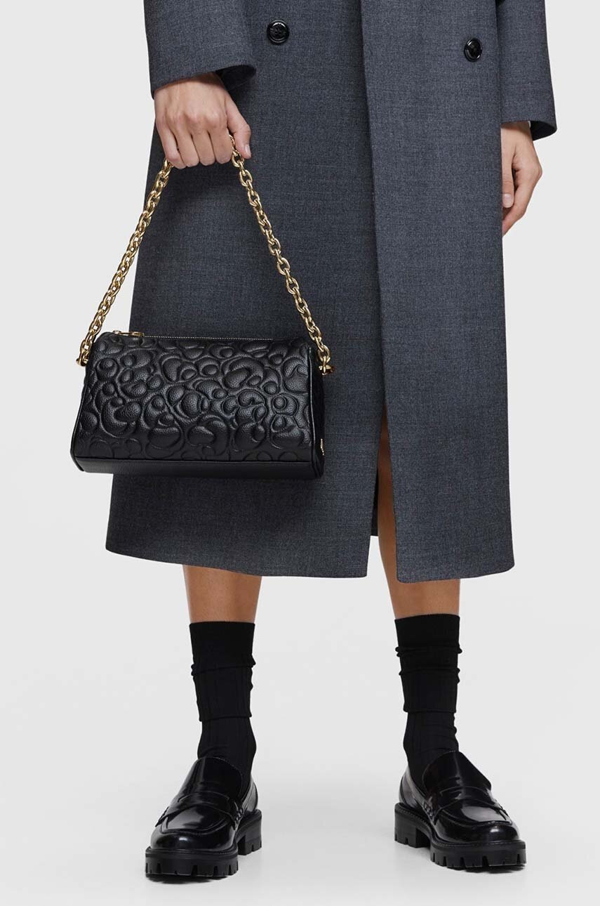 Δερμάτινη τσάντα Tous Greta χρώμα: μαύρο φωτογραφία