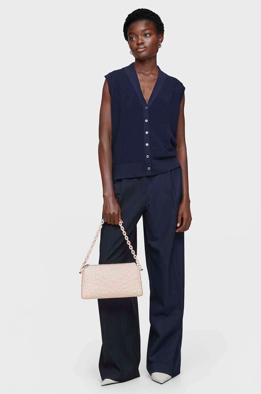 Δερμάτινη τσάντα Tous Greta χρώμα: μπεζ φωτογραφία