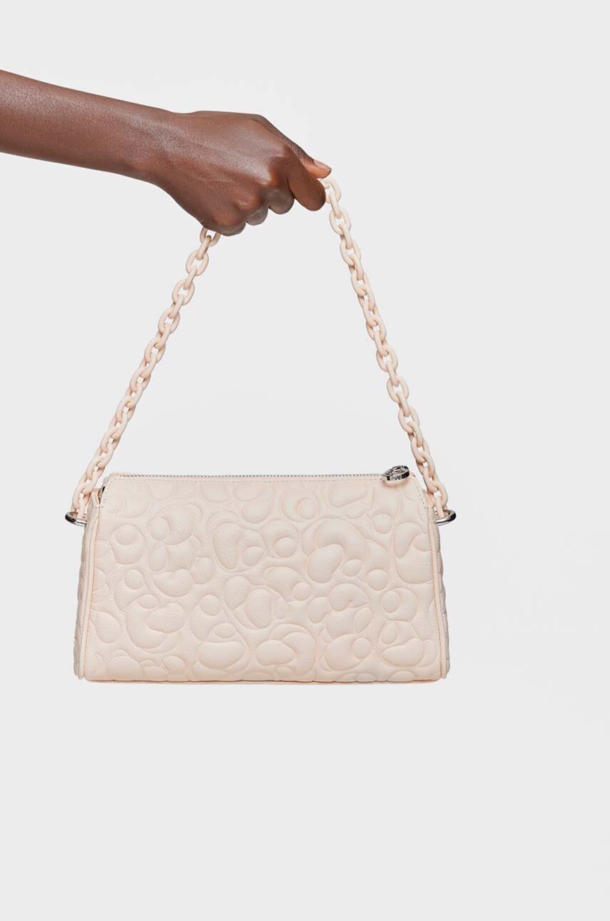 Δερμάτινη τσάντα Tous Greta χρώμα: μπεζ φωτογραφία