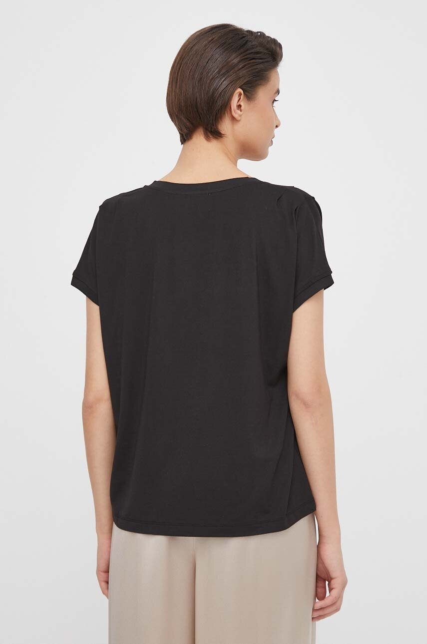 Μπλουζάκι Mos Mosh χρώμα: μαύρο φωτογραφία