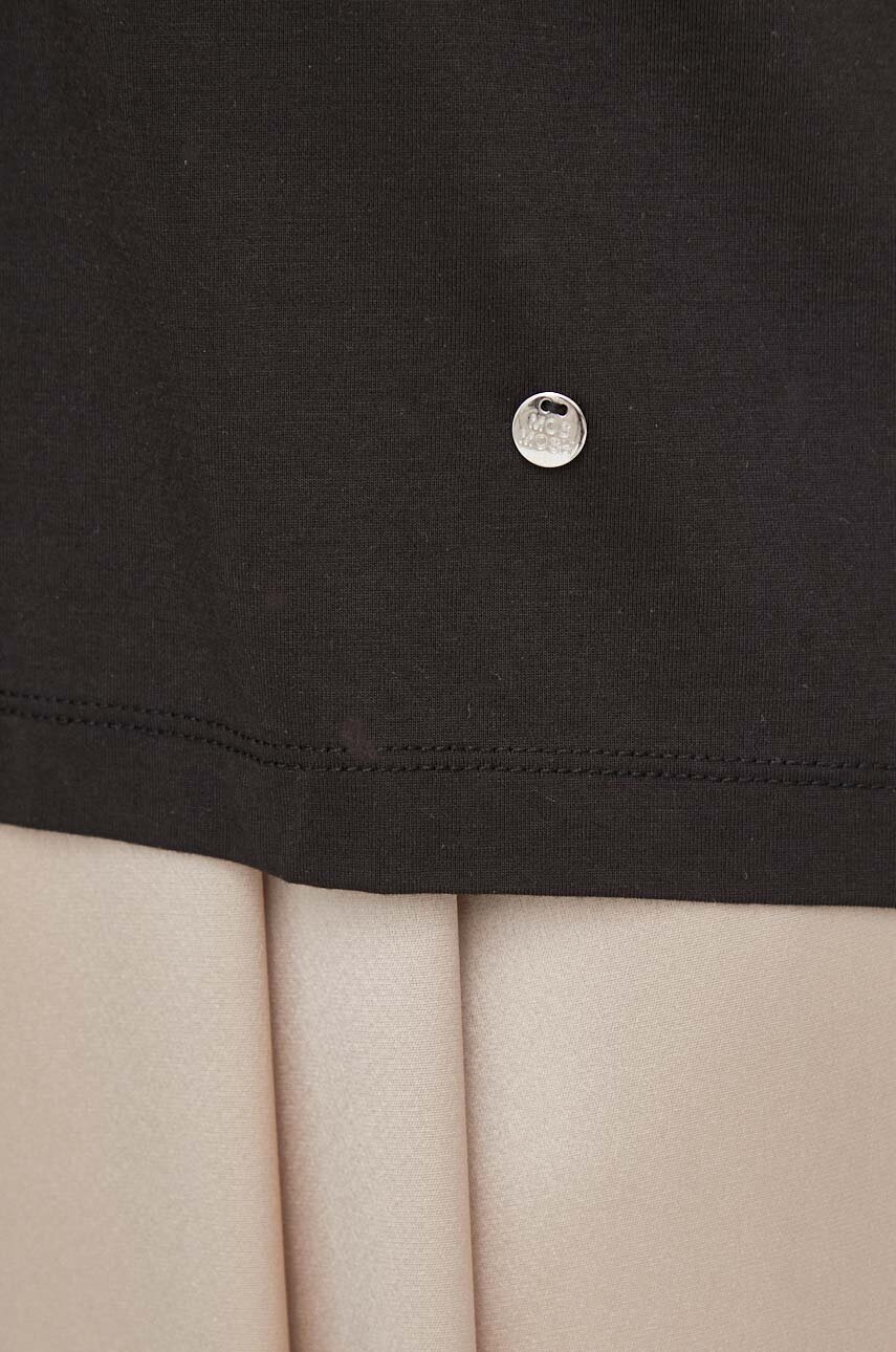 Μπλουζάκι Mos Mosh χρώμα: μαύρο φωτογραφία