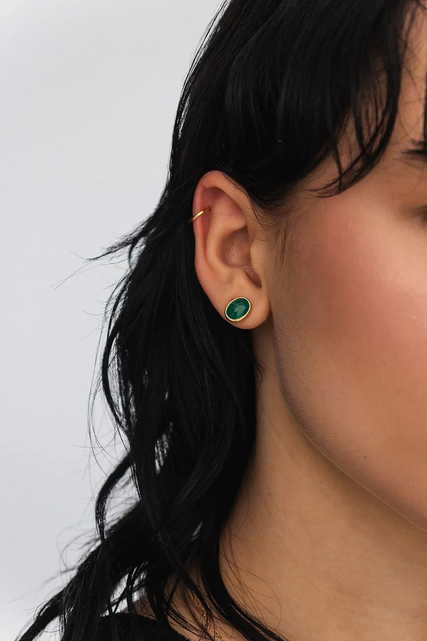 Ασημένια επιχρυσωμένα σκουλαρίκια ANIA KRUK DUO SOPKN0690Z φωτογραφία