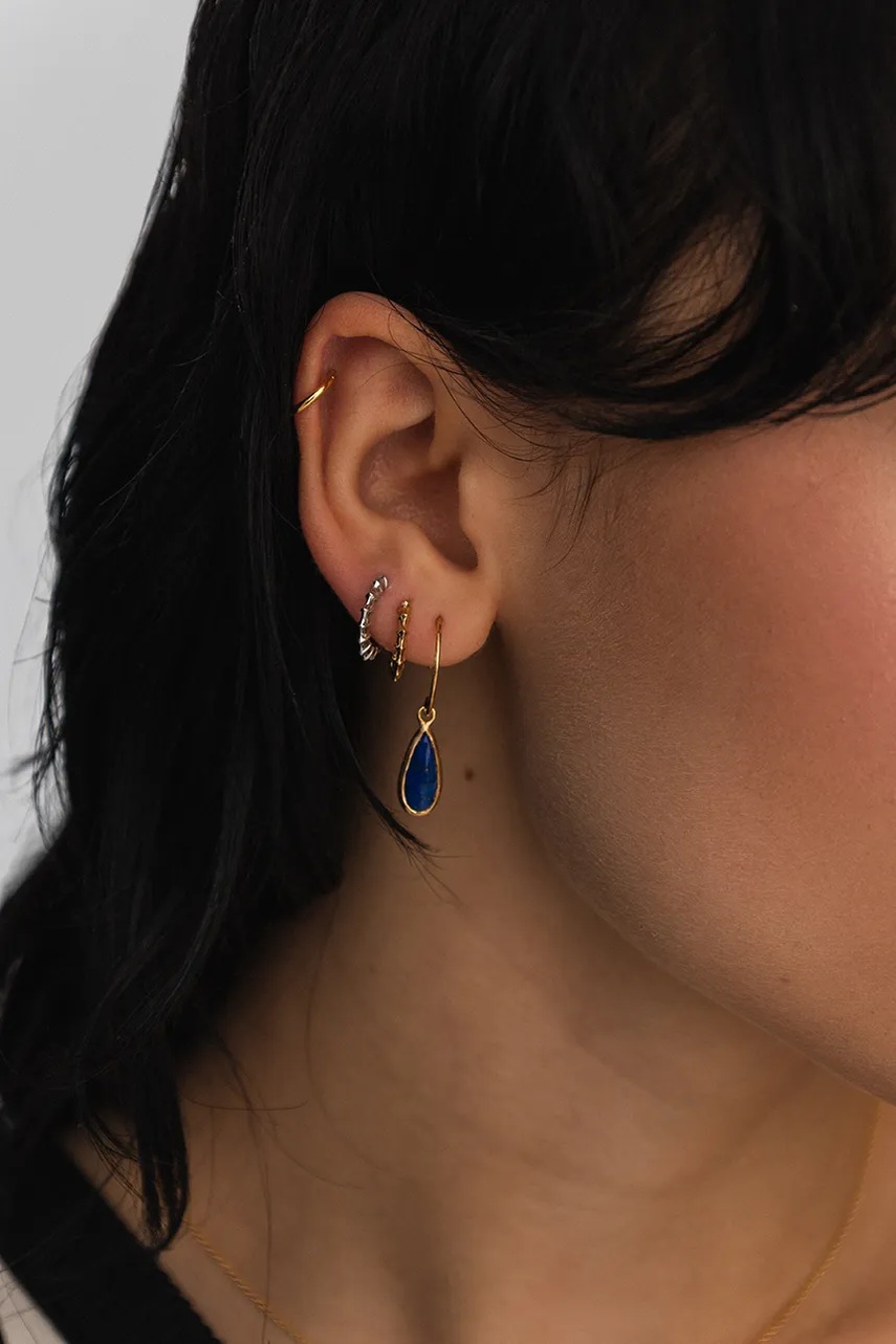 Ασημένια επιχρυσωμένα σκουλαρίκια ANIA KRUK DUO SOPKN0774Z φωτογραφία