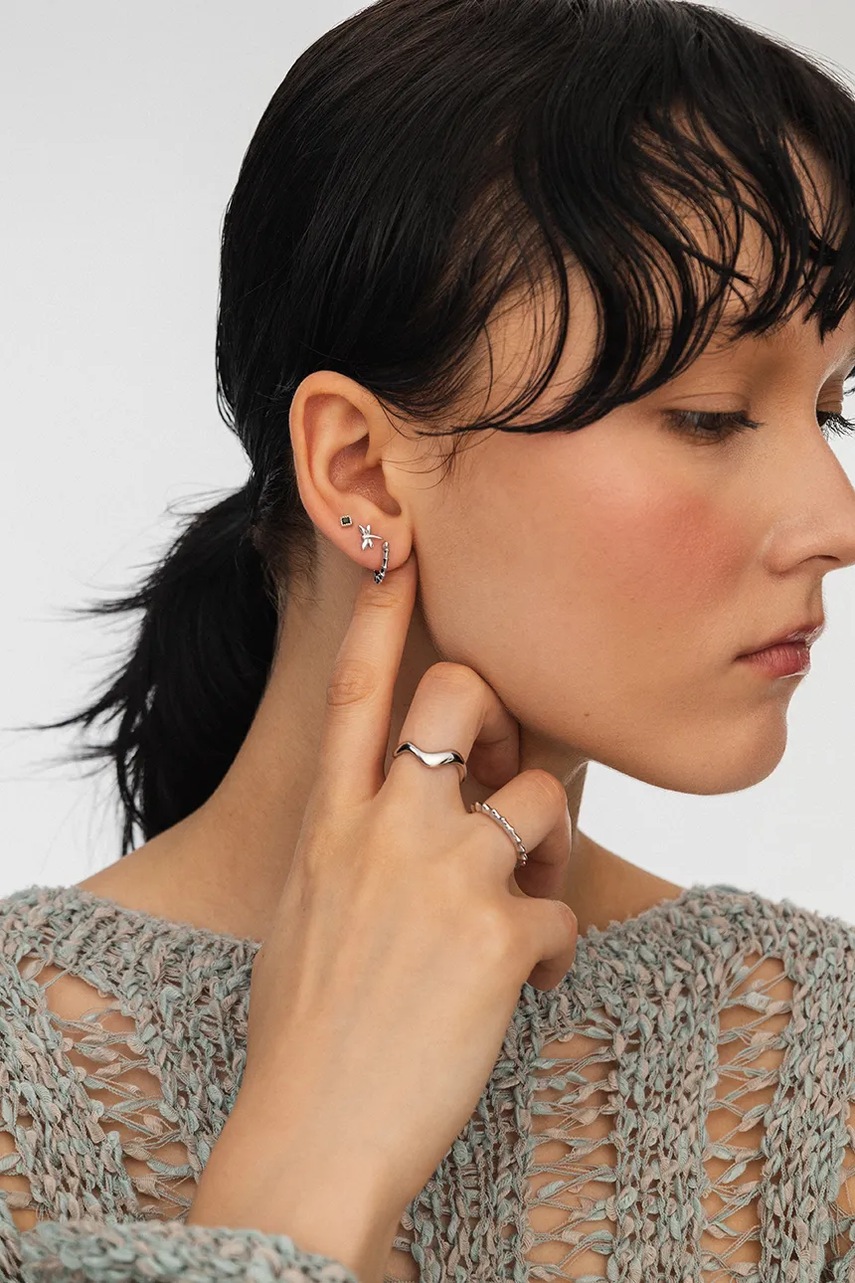 Ασημένια σκουλαρίκια ANIA KRUK ARIEL SMRKS1470 φωτογραφία