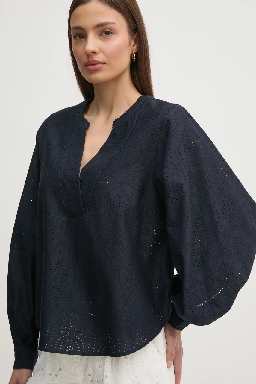 Μπλουζάκι Mos Mosh χρώμα: ναυτικό μπλε, 169430 φωτογραφία