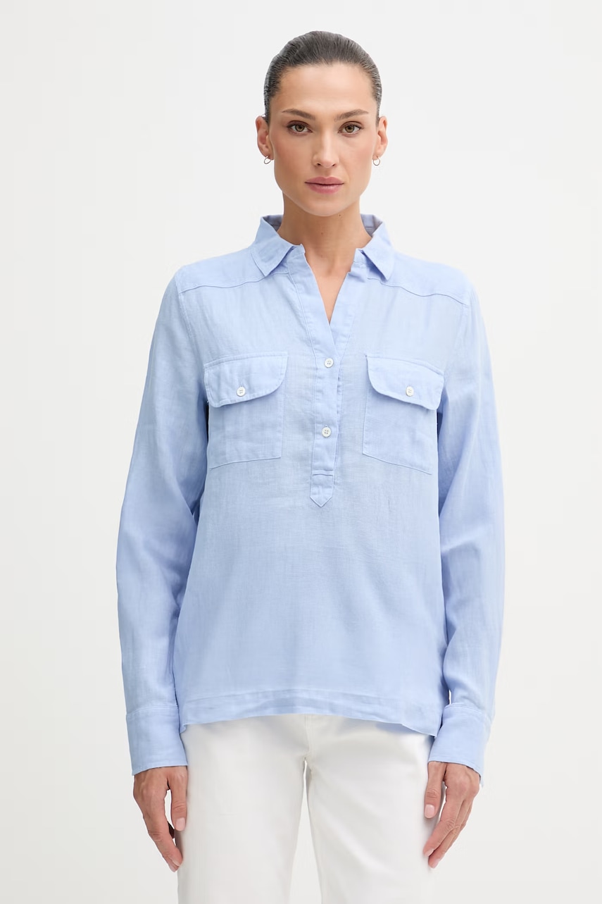 Mos Mosh bluză tip cămașă de damă din in
