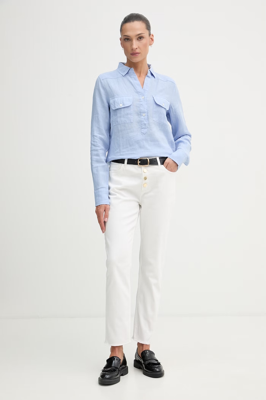 Mos Mosh košilová halenka dámská lněná