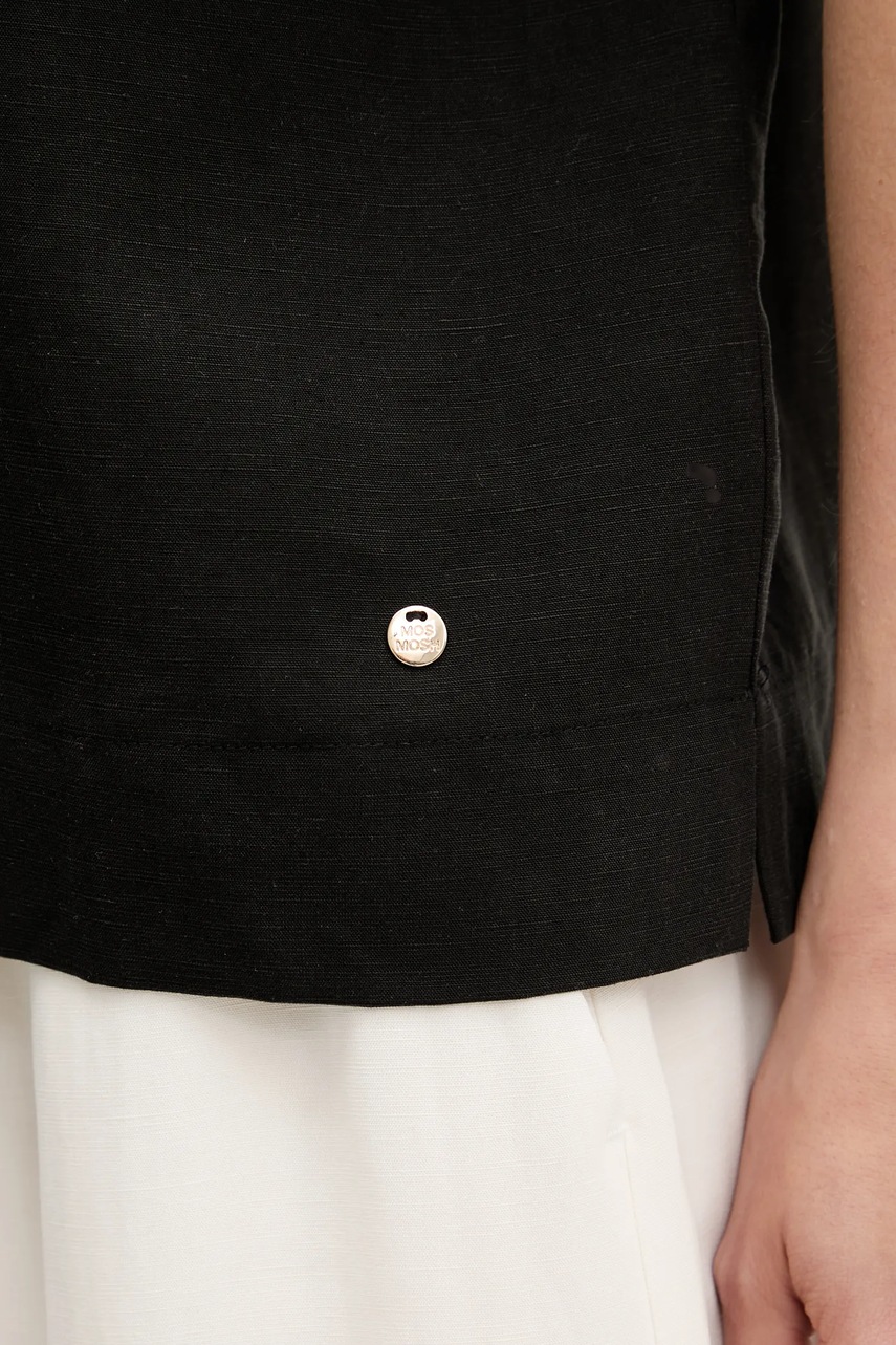 Μπλουζάκι Mos Mosh χρώμα: μαύρο, 169650 φωτογραφία