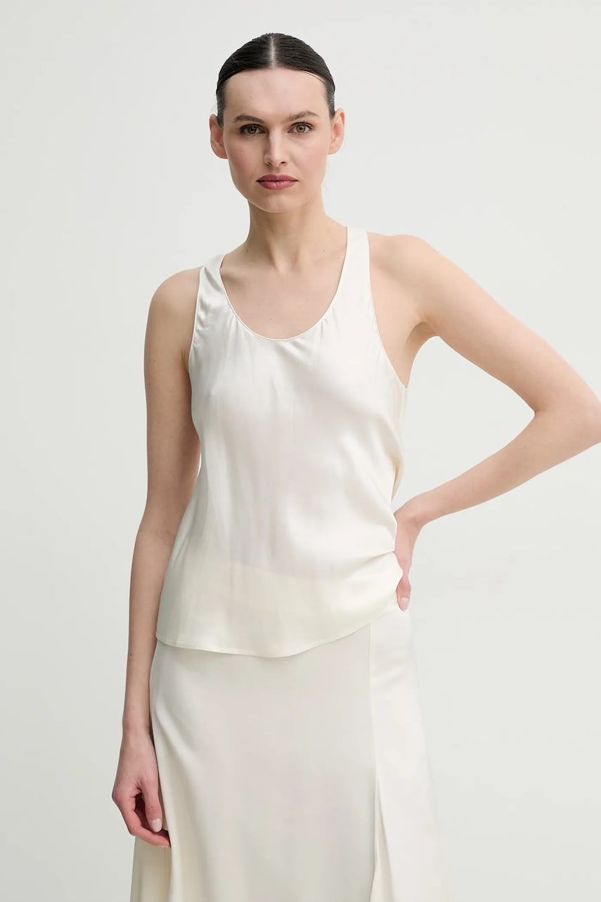 2NDDAY bluza Amalia femei, culoarea bej, neted, 2252137284 2NDDAY bluza Amalia femei, culoarea bej, neted, 2252137284