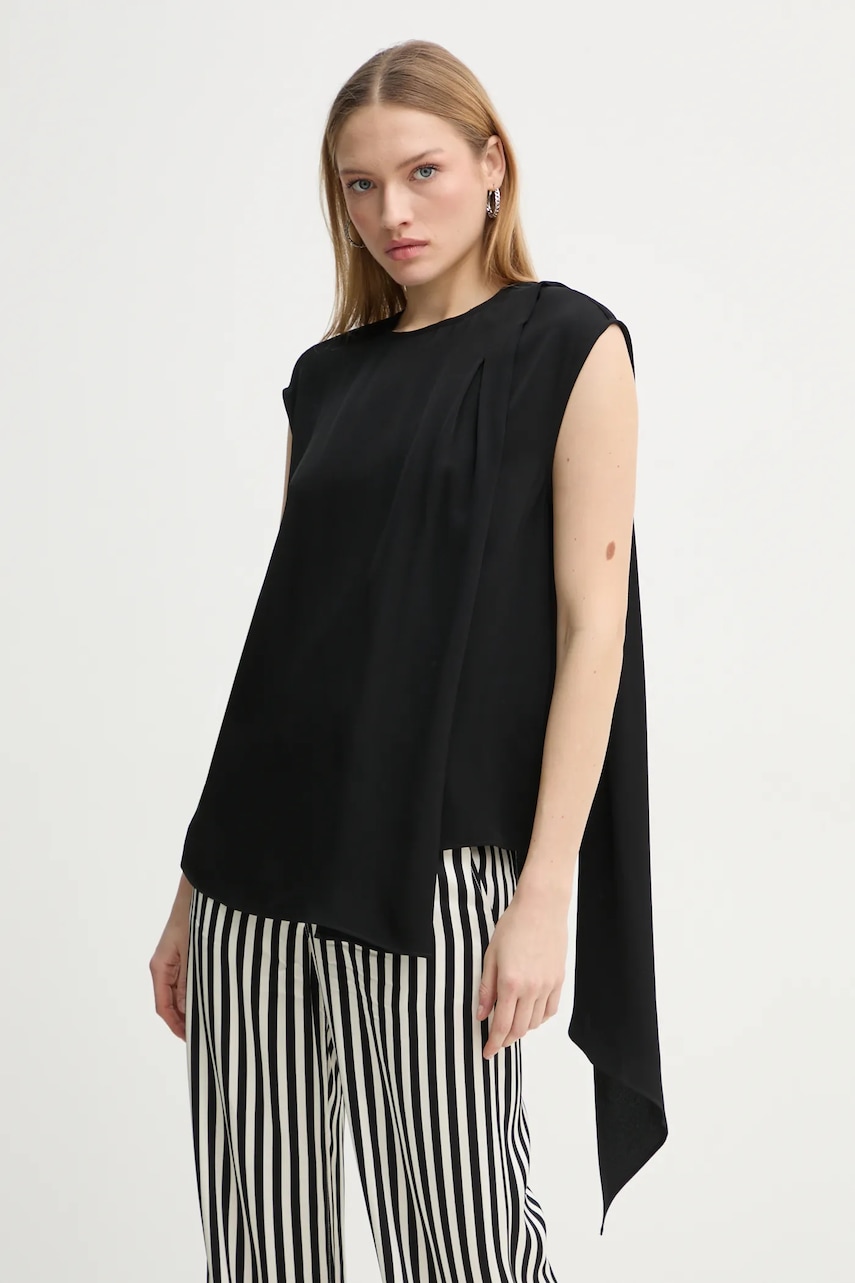 Day Birger et Mikkelsen bluza Kehlani femei, culoarea negru, neted, DAY65243706 Day Birger et Mikkelsen bluza Kehlani femei, culoarea negru, neted, DAY65243706