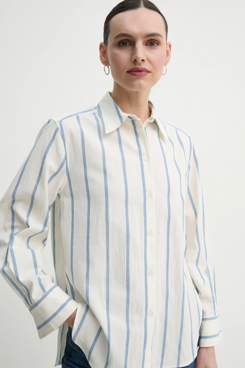 Βαμβακερό πουκάμισο Day Birger et Mikkelsen Romy χρώμα: μπεζ, DAY65243748 φωτογραφία