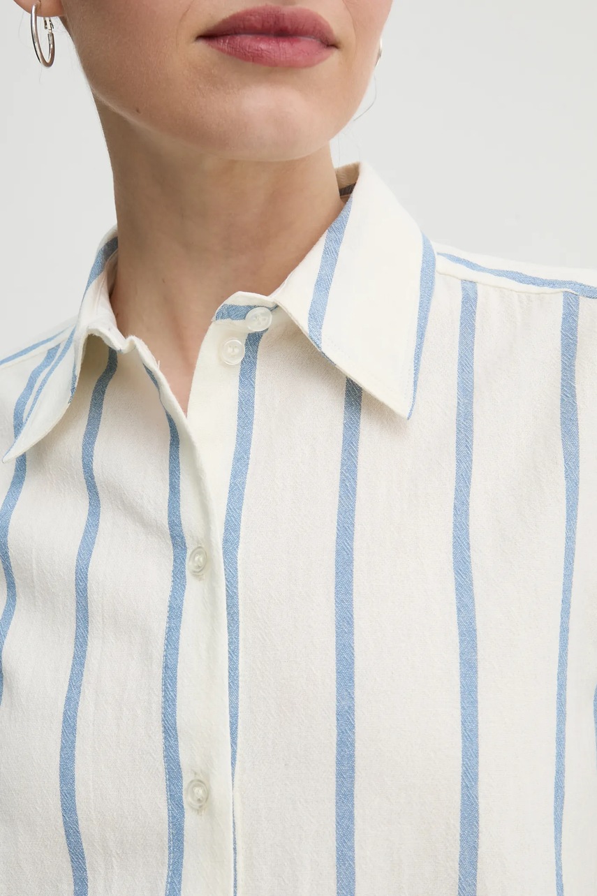 Βαμβακερό πουκάμισο Day Birger et Mikkelsen Romy χρώμα: μπεζ, DAY65243748 φωτογραφία