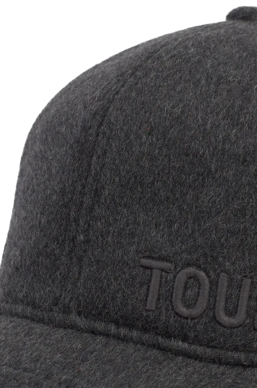 Шерстяная кепка Tous TEXTIL цвет серый однотонная 2002138547 Шерстяная кепка Tous TEXTIL цвет серый однотонная 2002138547