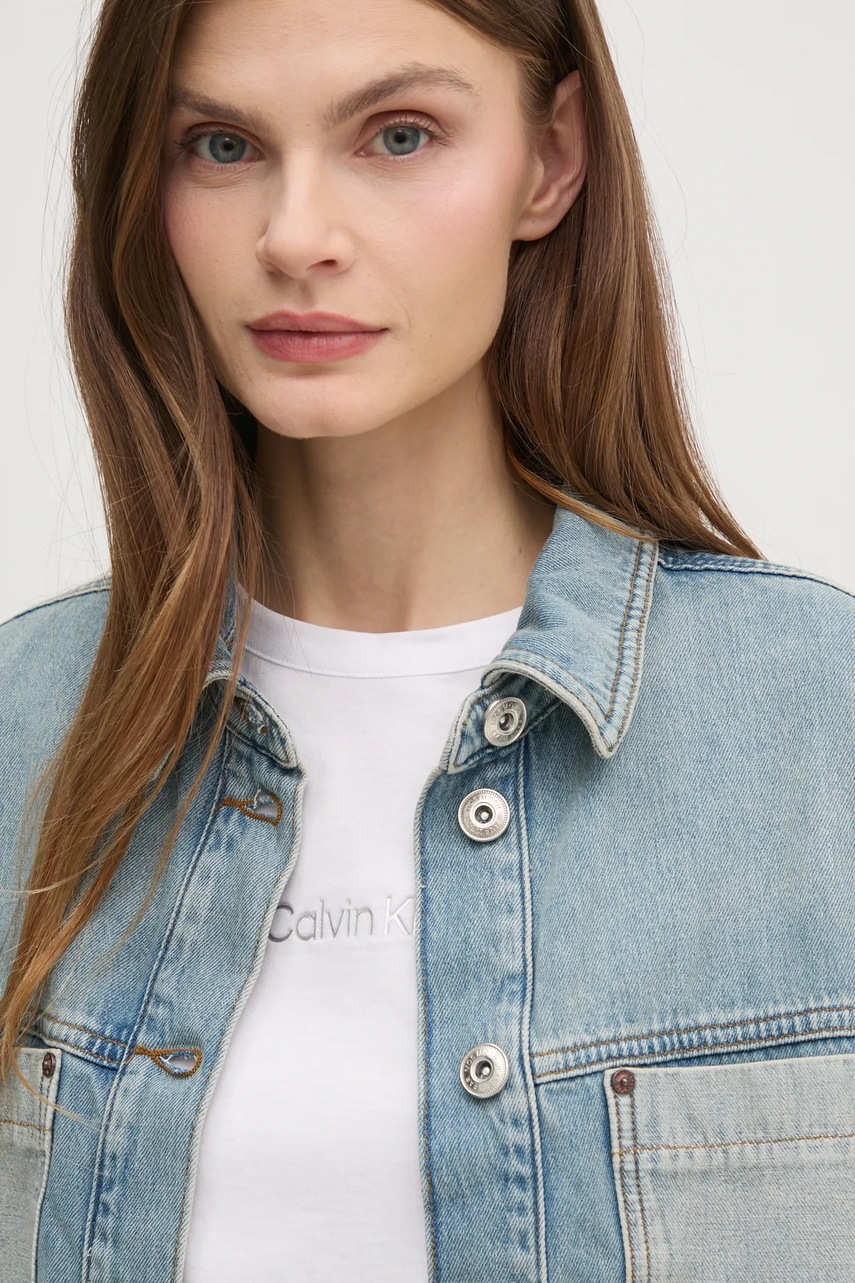 Τζιν πουκάμισο Mos Mosh χρώμα: μπλε, 168960 φωτογραφία