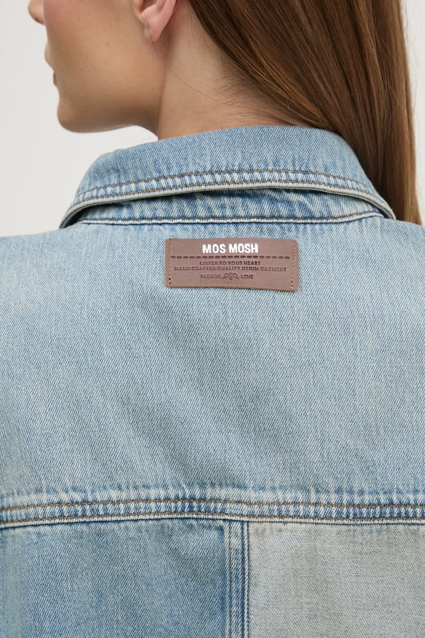 Τζιν πουκάμισο Mos Mosh χρώμα: μπλε, 168960 φωτογραφία