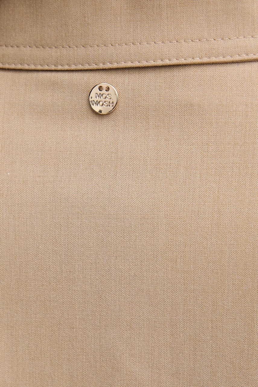 Πουκάμισο Mos Mosh χρώμα: μπεζ, 169790 φωτογραφία