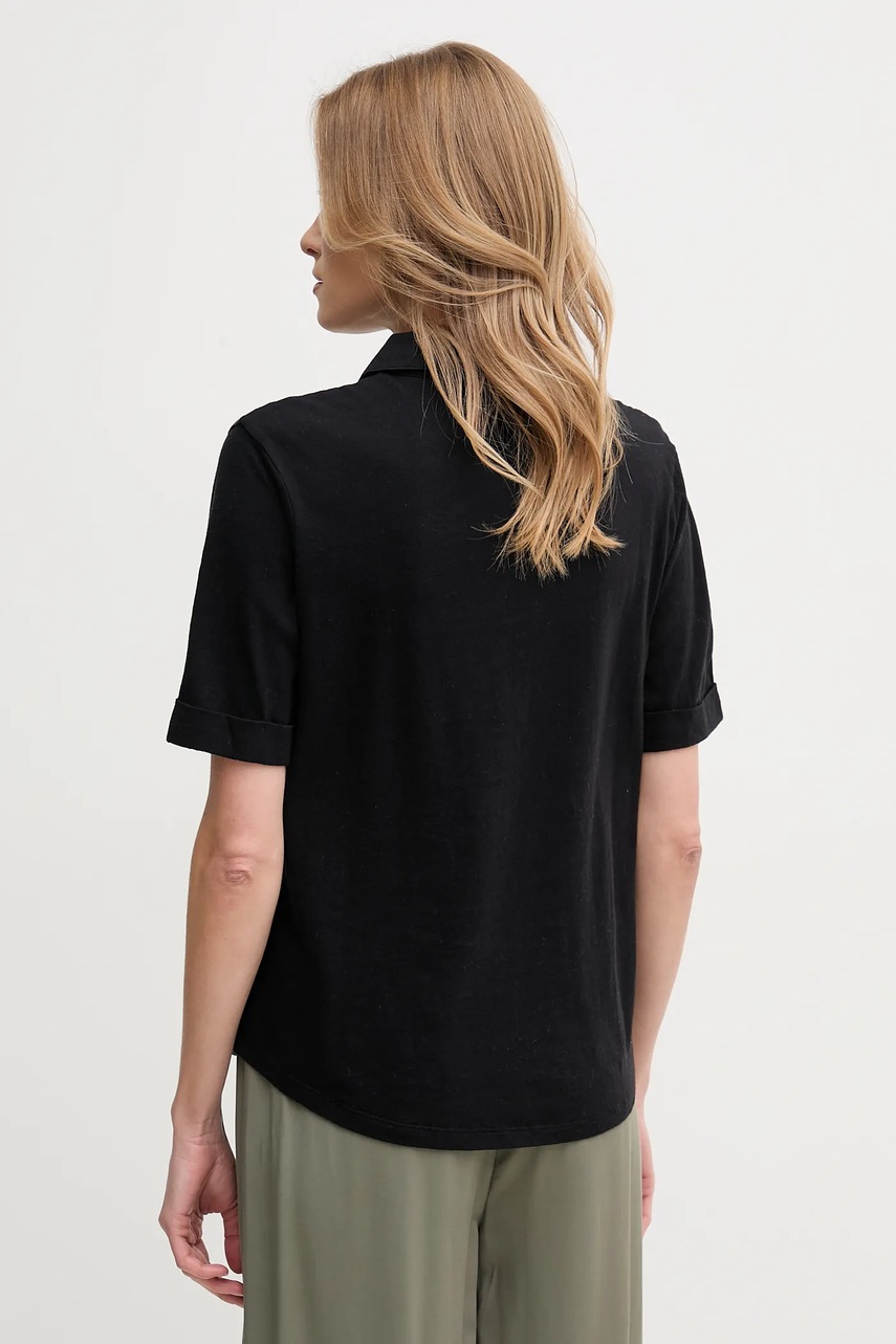 Πουκάμισο Mos Mosh χρώμα: μαύρο, 168620 φωτογραφία