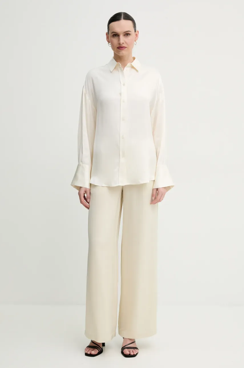 Рубашка 2NDDAY Clarose женская цвет бежевый regular классический воротник 2252132215 Рубашка 2NDDAY Clarose женская цвет бежевый regular классический воротник 2252132215