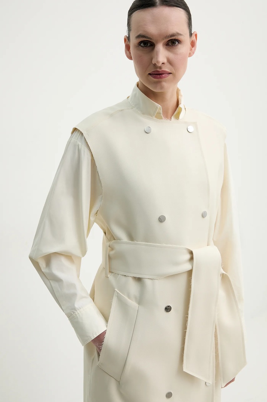 Παλτό Day Birger et Mikkelsen Chapin χρώμα: μπεζ, DAY65243662 φωτογραφία