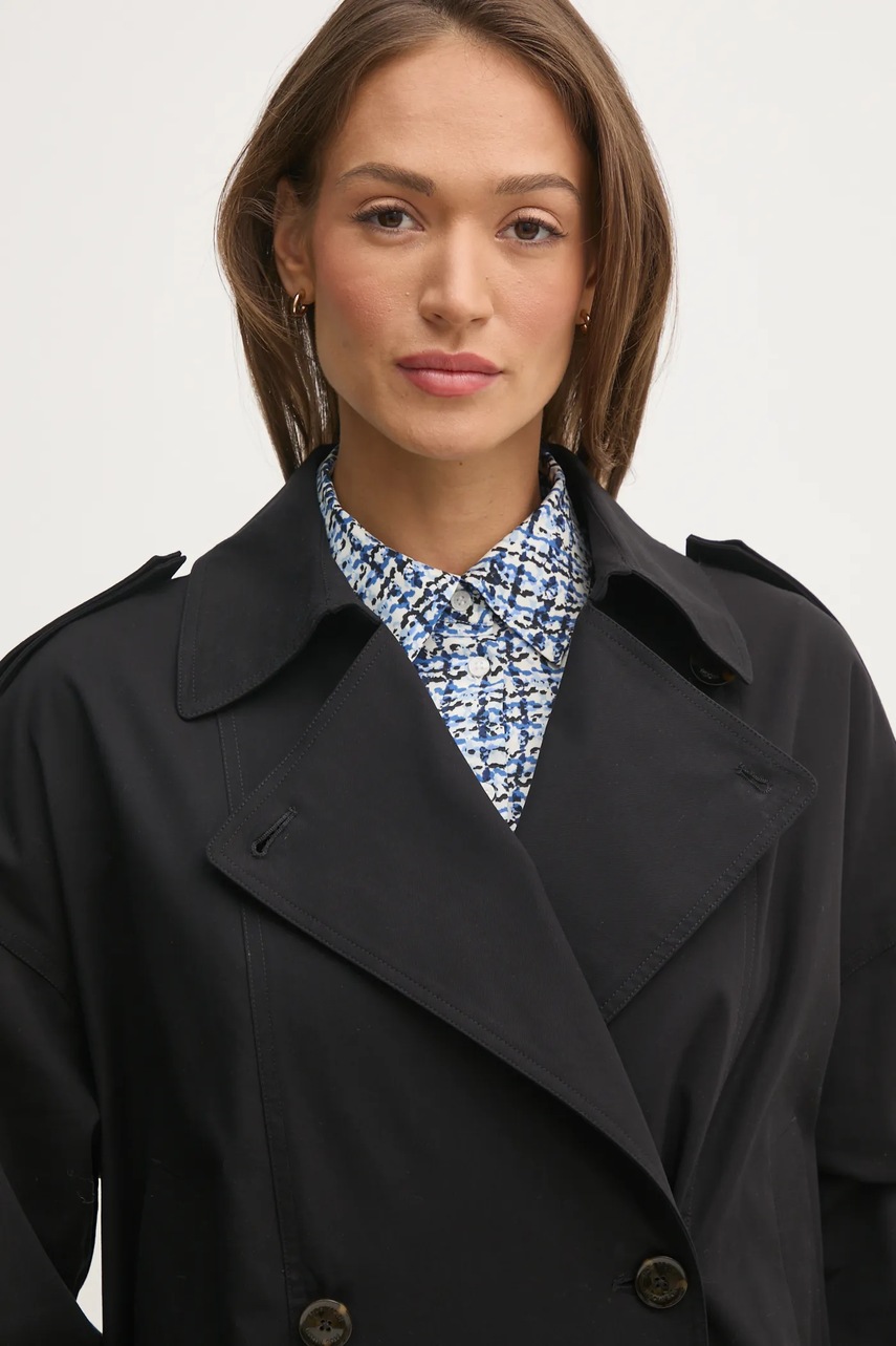 Παλτό Mos Mosh χρώμα: μαύρο, 168030 φωτογραφία