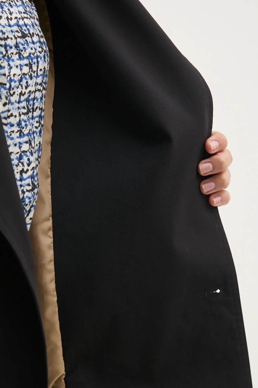 Παλτό Mos Mosh χρώμα: μαύρο, 168030 φωτογραφία