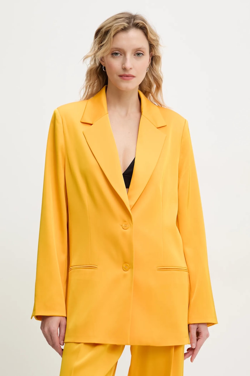 2NDDAY sacou Harru culoarea galben, oversize, uni, 2252115279