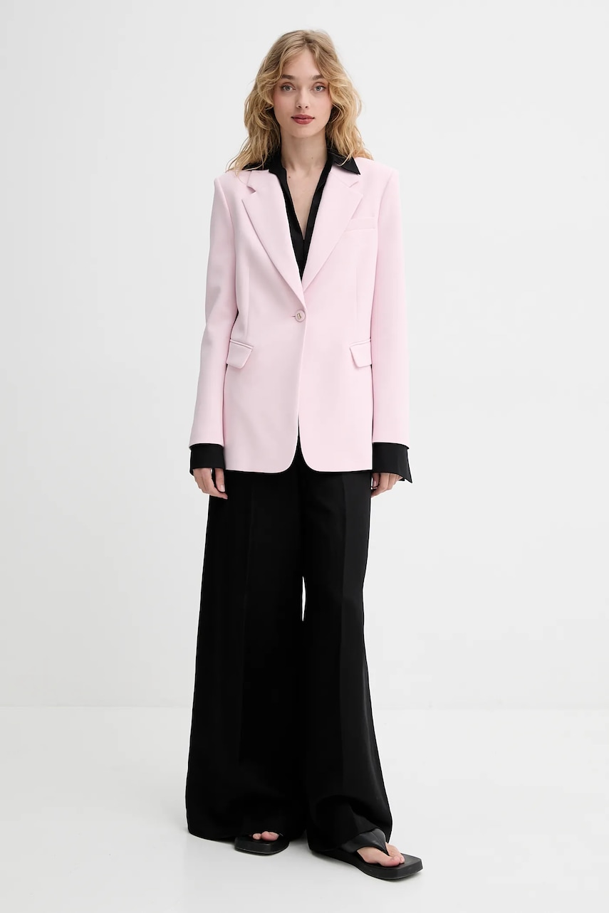 Пиджак Blugirl Blumarine цвет розовый однобортный однотонный RA5151.T2968 Пиджак Blugirl Blumarine цвет розовый однобортный однотонный RA5151.T2968