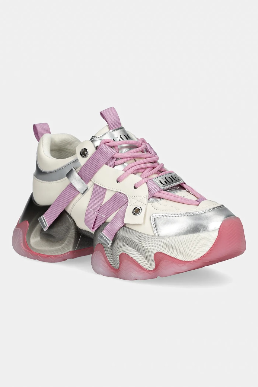 GOE sneakers din piele femei, culoarea violet, RR2N4030 GOE sneakers din piele femei, culoarea violet, RR2N4030