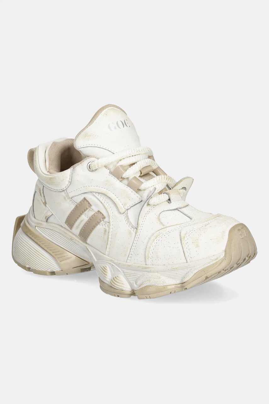 GOE sneakers femei, culoarea bej, RR2N4037 GOE sneakers femei, culoarea bej, RR2N4037