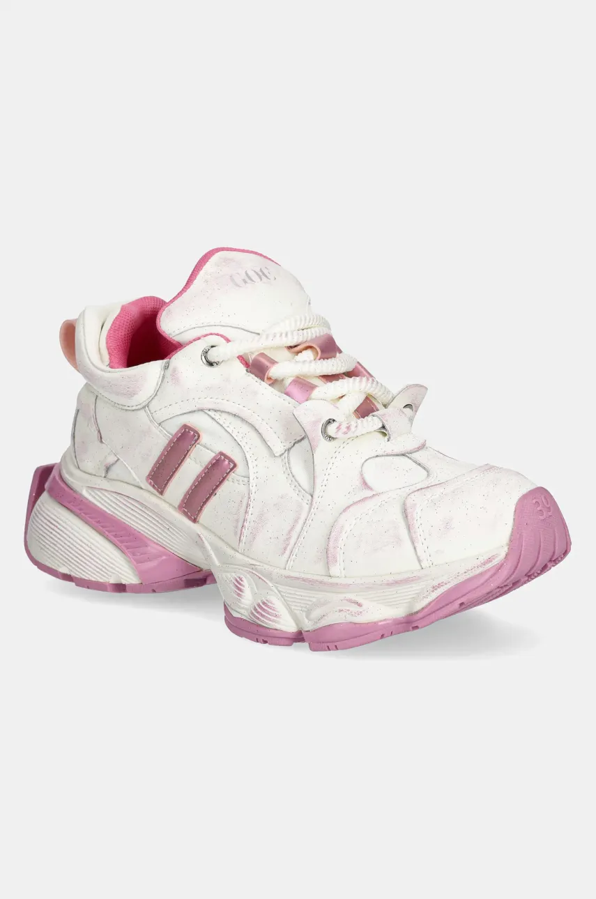 GOE sneakers din piele femei, culoarea alb, RR2N4038