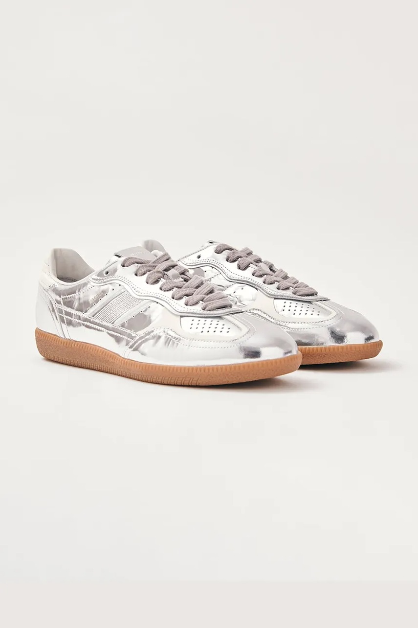Кожаные кроссовки Alohas Tb.490 цвет серебрянный S100544-02