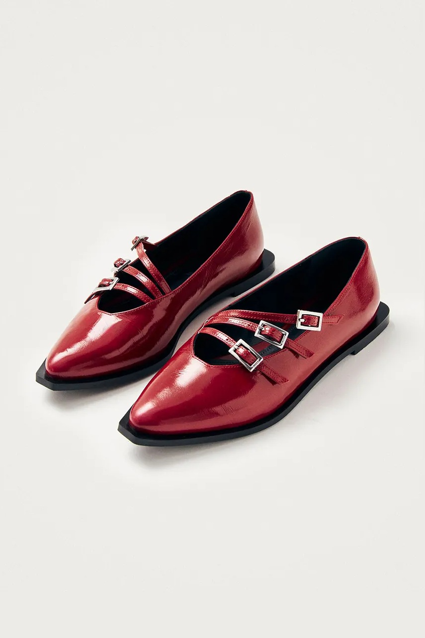 Кожаные балетки Alohas Jive цвет красный  S100839-03