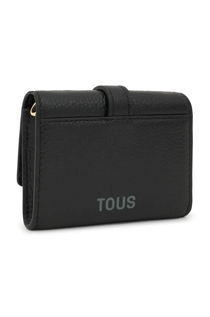 Кожаный кошелек Tous BUCKLES женский цвет чёрный 2002189651 Кожаный кошелек Tous BUCKLES женский цвет чёрный 2002189651