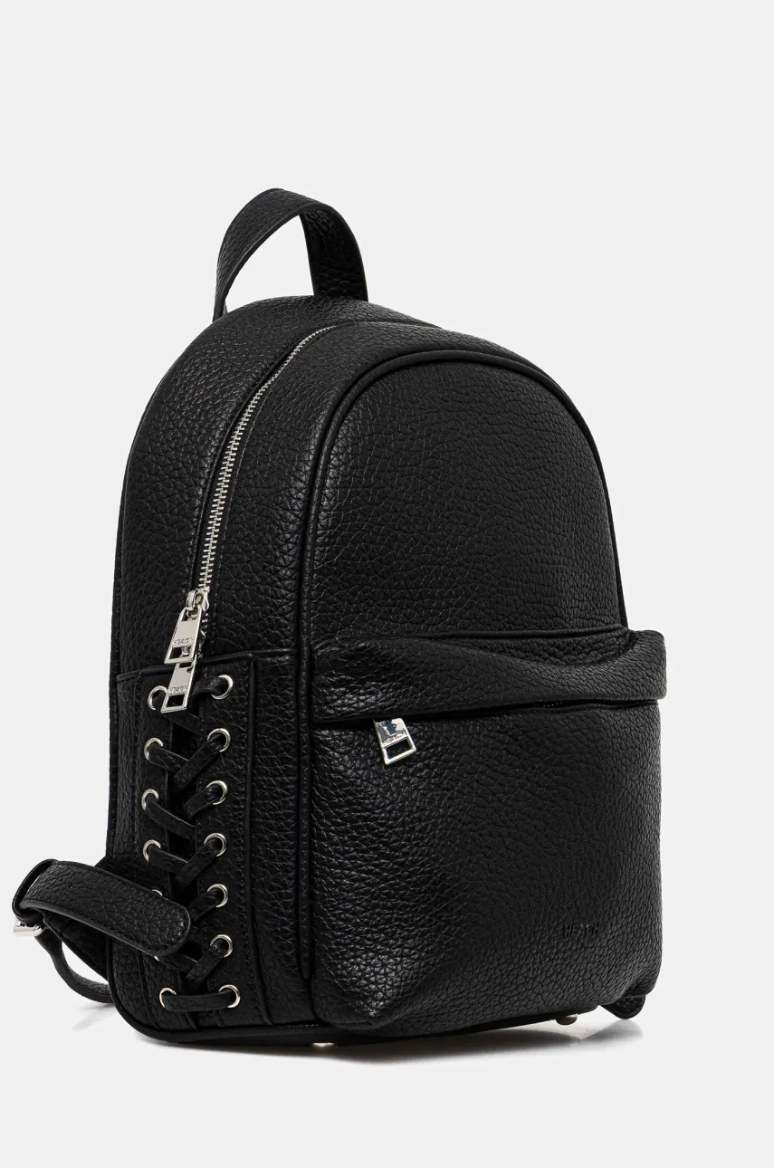 Рюкзак Silvian Heach PLOP женский цвет чёрный маленький однотонный RCP25053ZA Рюкзак Silvian Heach PLOP женский цвет чёрный маленький однотонный RCP25053ZA