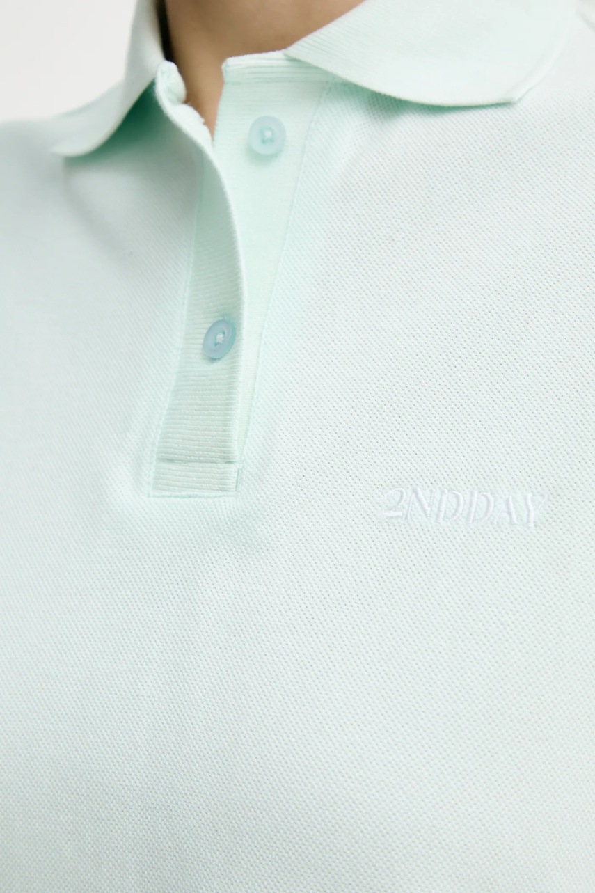 Βαμβακερό μπλουζάκι πόλο 2NDDAY Aralena φωτογραφία