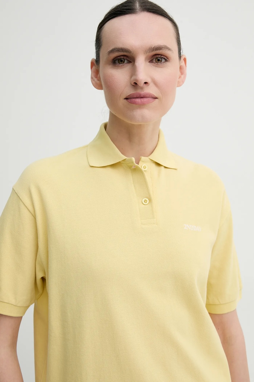 Βαμβακερό μπλουζάκι πόλο 2NDDAY Aralena φωτογραφία