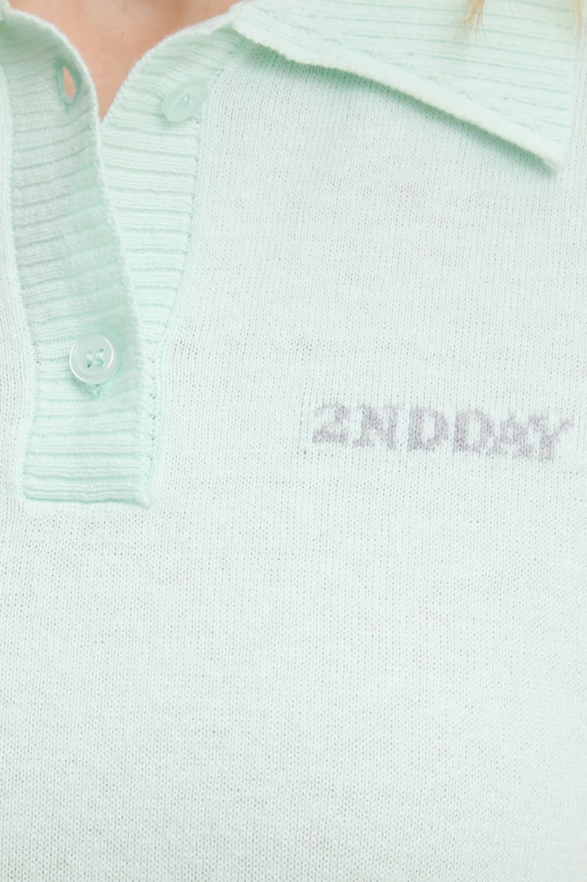 Μπλουζάκι πόλο με μείγμα μαλλί 2NDDAY Jean φωτογραφία