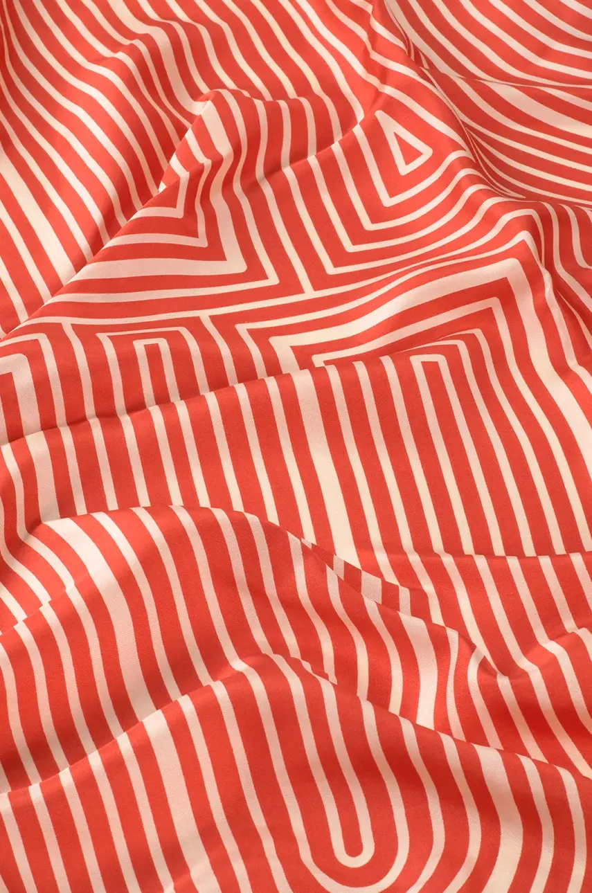 Шелковый платок Tous TEXTIL женский цвет оранжевый узор 2002200809 Шелковый платок Tous TEXTIL женский цвет оранжевый узор 2002200809