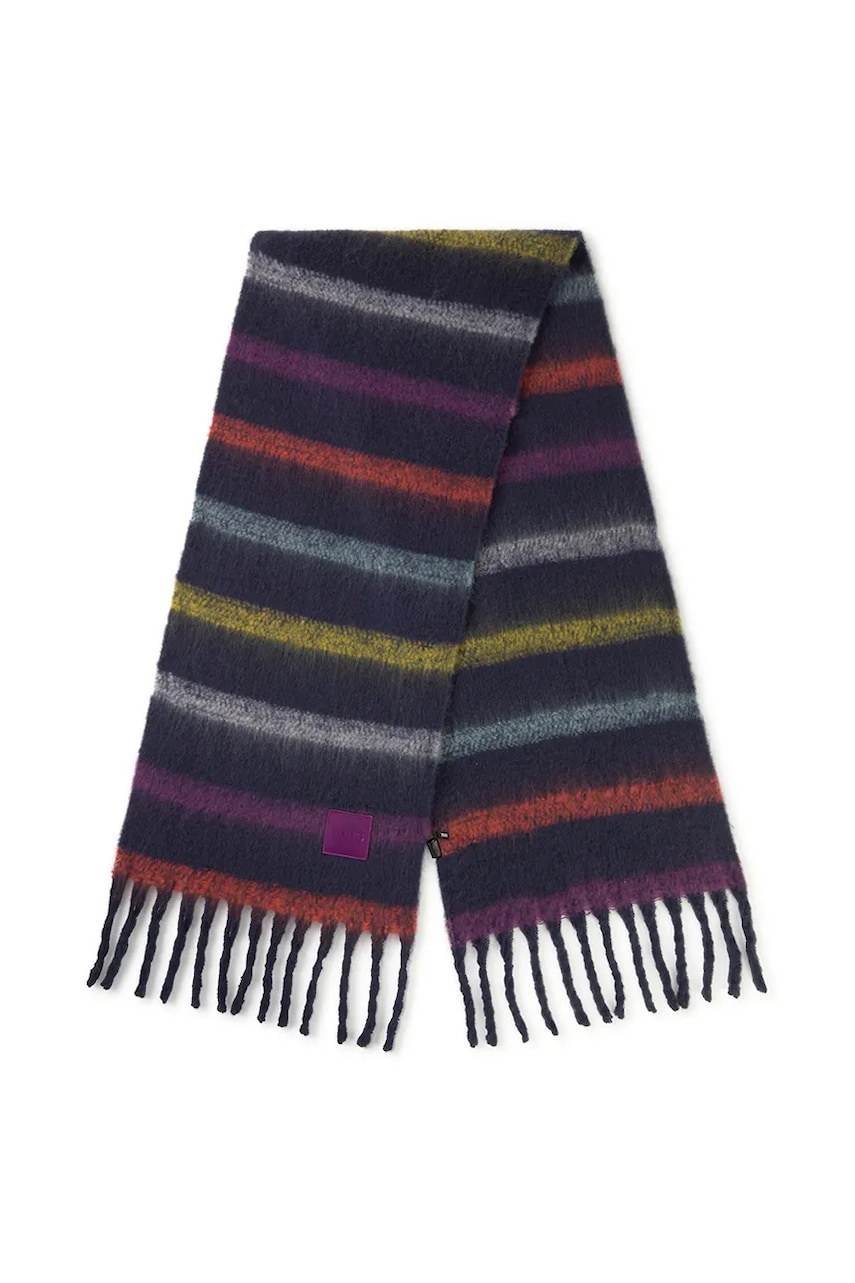 Tous fular TEXTIL femei, culoarea bleumarin, cu imprimeu, 2002138334 Tous fular TEXTIL femei, culoarea bleumarin, cu imprimeu, 2002138334