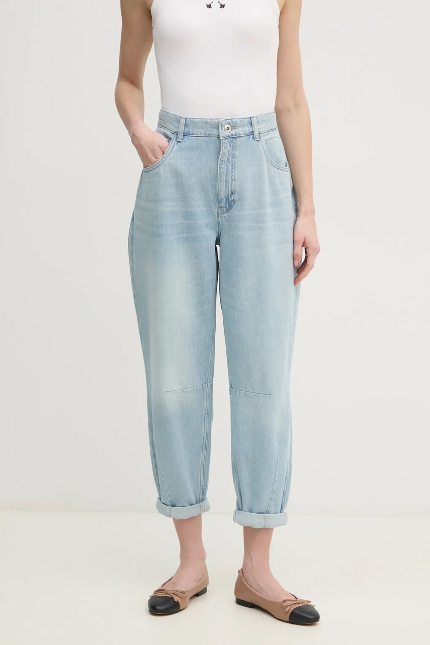 Mos Mosh jeans din bumbac high waist, 168940