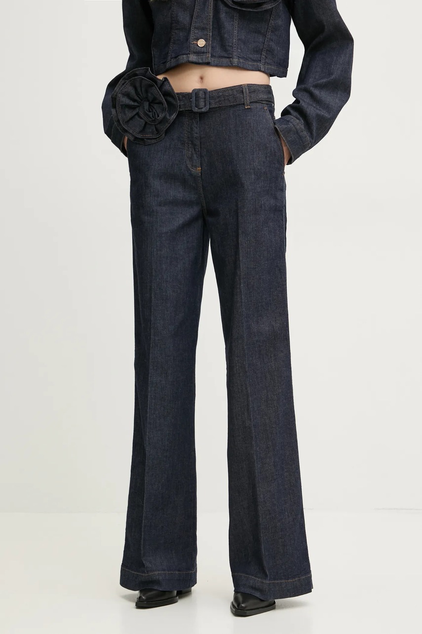 Blugirl Blumarine jeansi femei high waist, RA5133.D4992