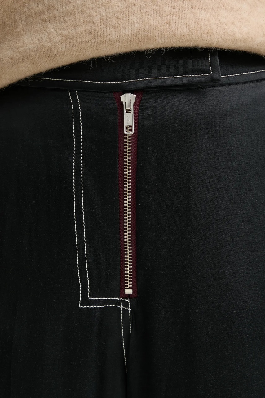 Παντελόνι με λινό μείγμα Day Birger et Mikkelsen Gianna χρώμα: μαύρο, DAY65243687 φωτογραφία