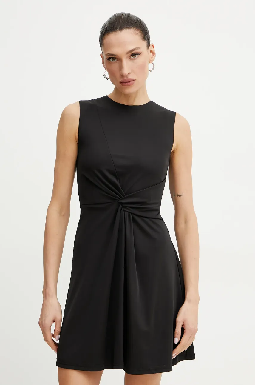 Silvian Heach rochie ERENI culoarea negru, mini, evazată, GPP25331VE
