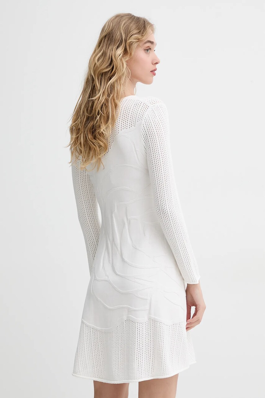 Сукня Blugirl Blumarine колір бежевий mini розкльошена RA5013.MS99E
